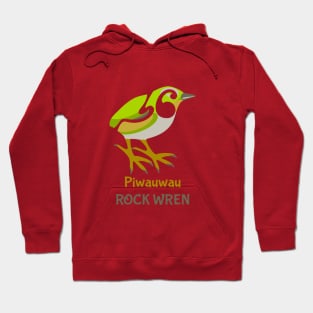 Rock Wren New Zealand Bird Hoodie